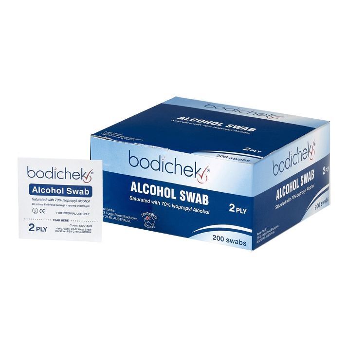 BODICHECK ALCOHOL WIPES (200)