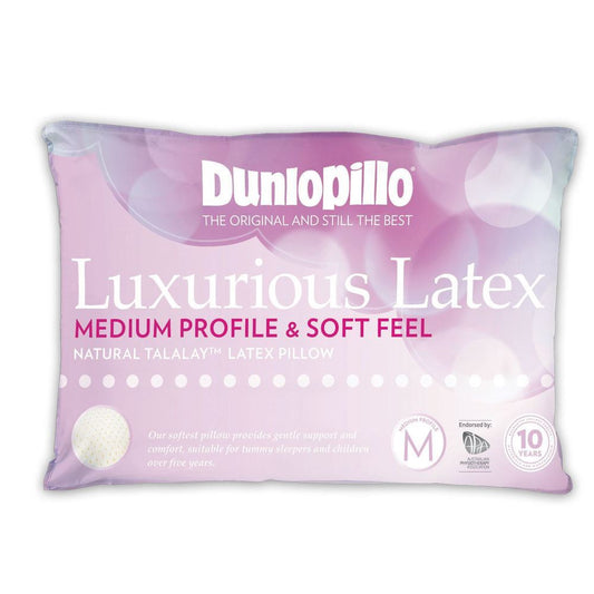 Dunlopillo Medium Profile Soft Natural Talalay Latex Pillow