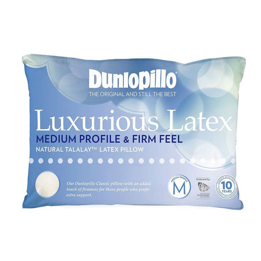 Dunlopillo Medium Profile Firm Natural Talalay Latex Pillow